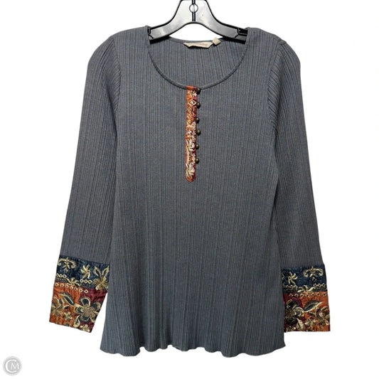Top Long Sleeve By Soft Surroundings In Grey, Size: S
