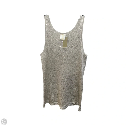 Top Sleeveless By Matty M In Grey, Size: L