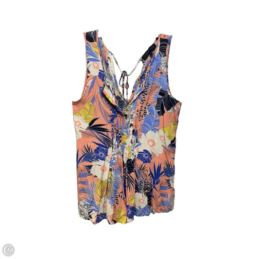 Top Sleeveless By Sanctuary In Floral Print, Size: M