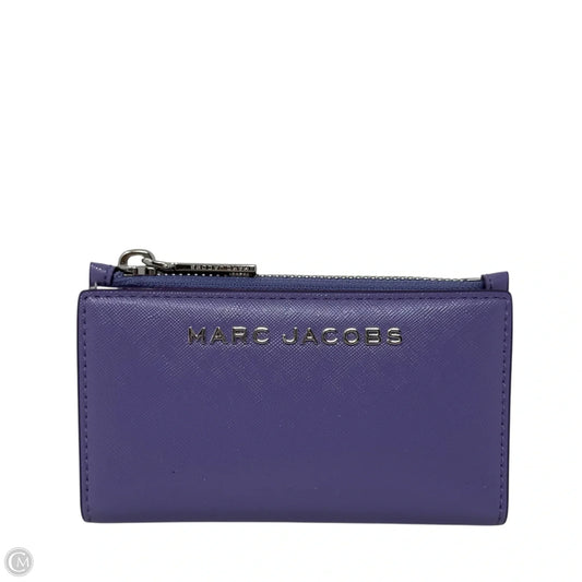 Medium Leather Compact Wallet Designer By Marc Jacobs, Size: Small