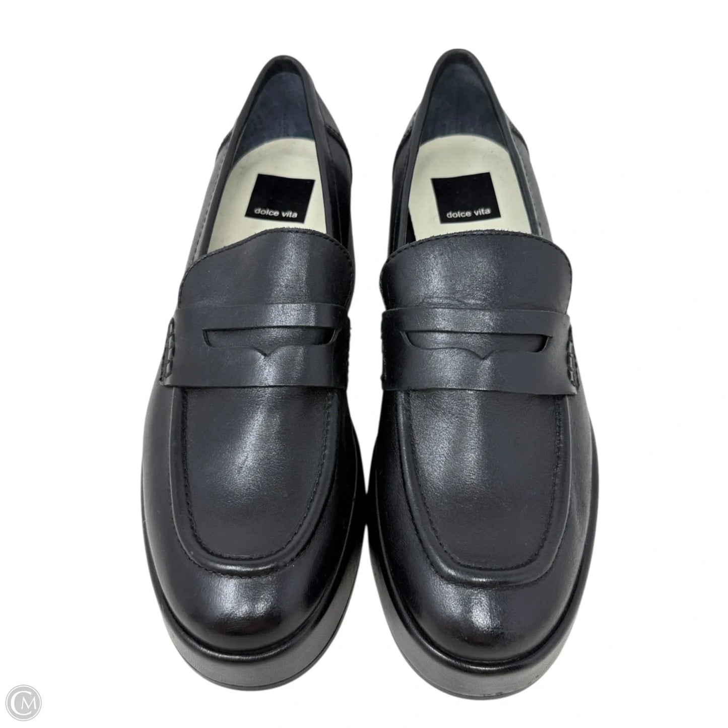 Yanni Leather Platform Loafers By Dolce Vita In Black, Size: 7.5
