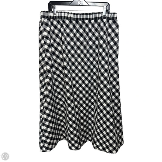 Skirt Maxi By Maeve In Checkered Pattern, Size: Xl