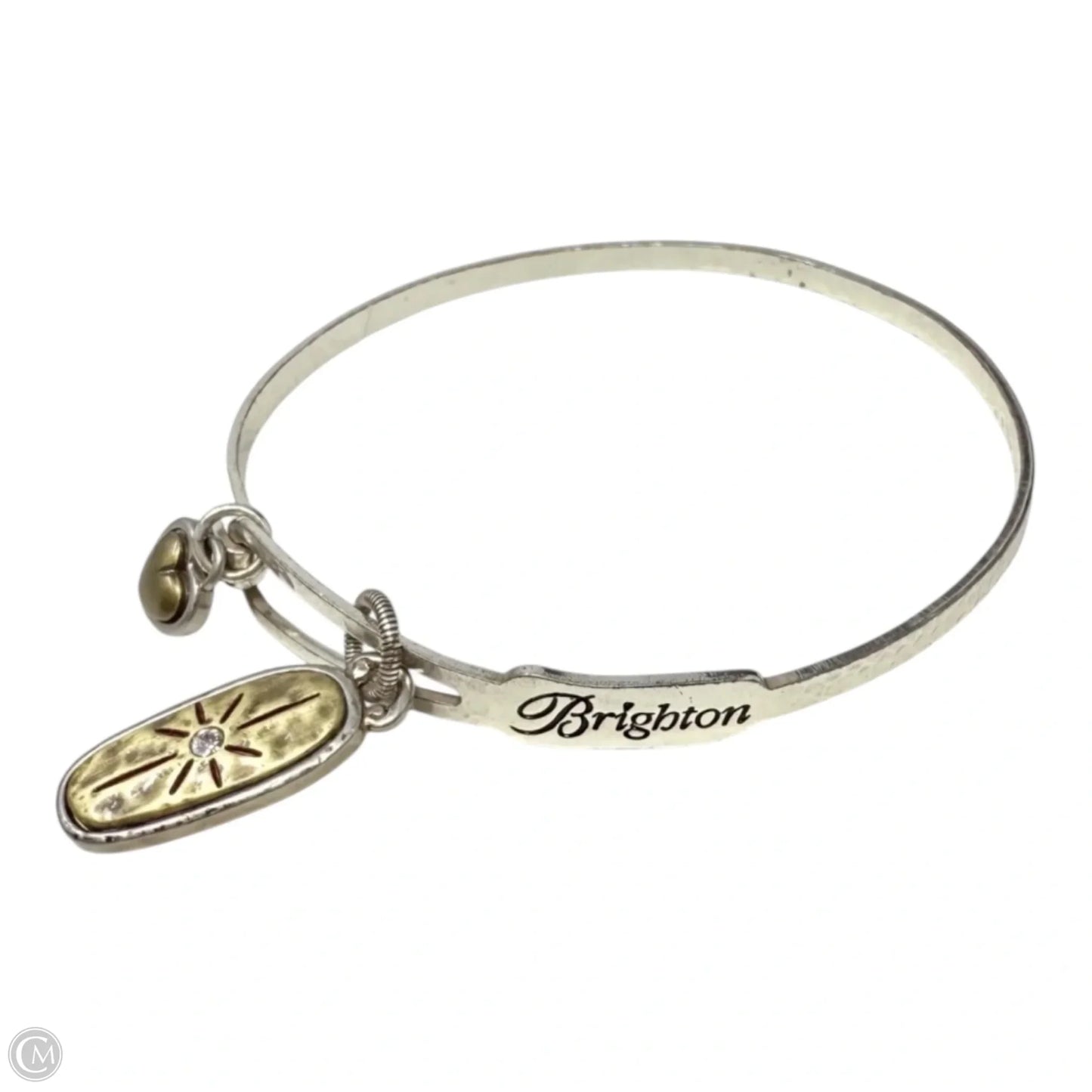 Art & Soul Believe Charm Bangle Bracelet By Brighton