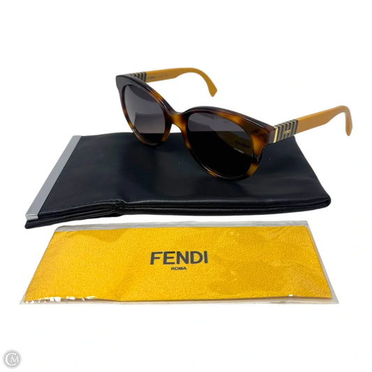 FF 0013/S Cat Eye Sunglasses Luxury Designer By Fendi In Havana