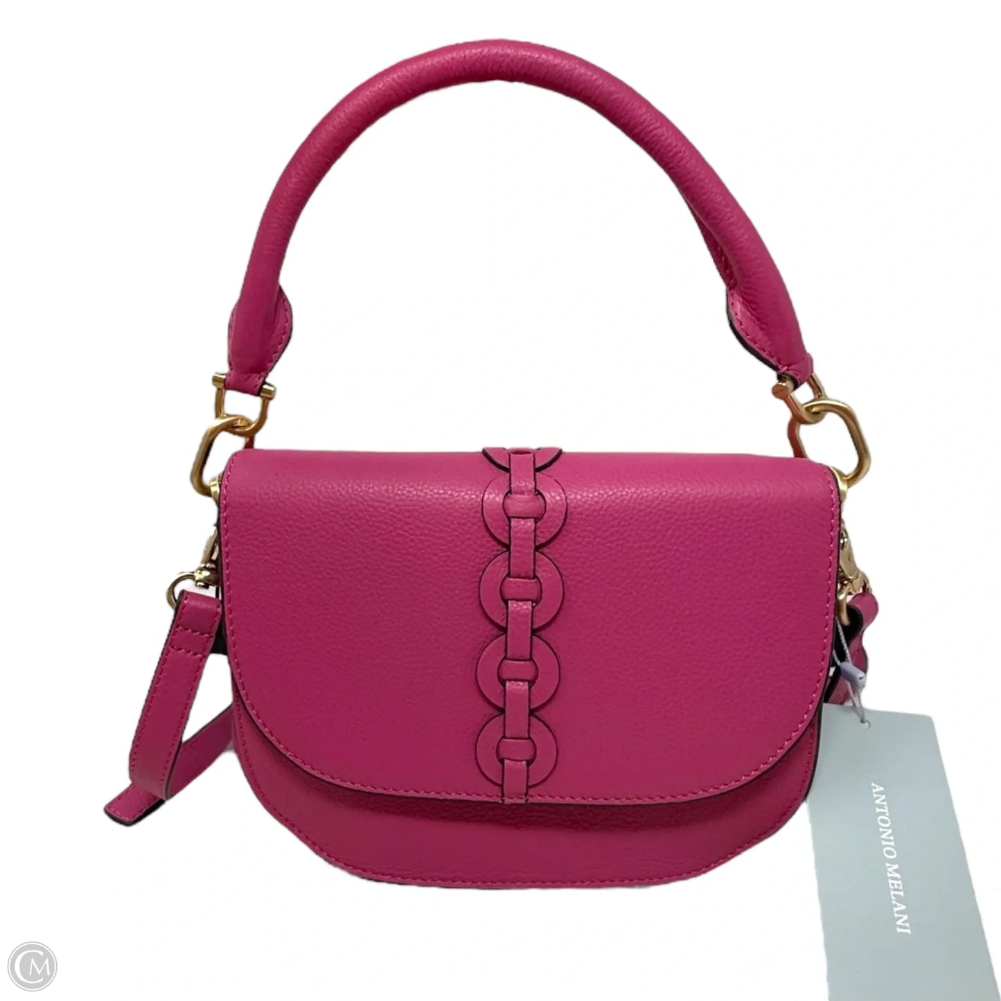 Rosie Leather Crossbody In Bright Pink By Antonio Melani, Size: Medium