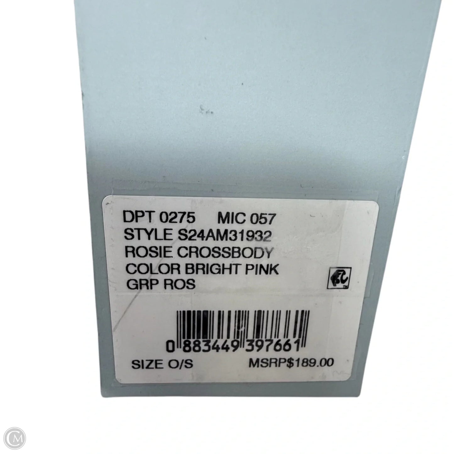 Rosie Leather Crossbody In Bright Pink By Antonio Melani, Size: Medium