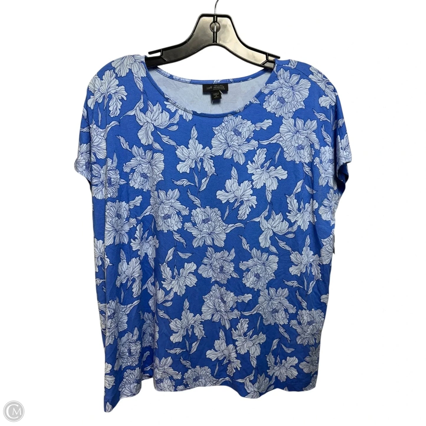 Top Short Sleeve By J. Jill In Blue, Size: M petite