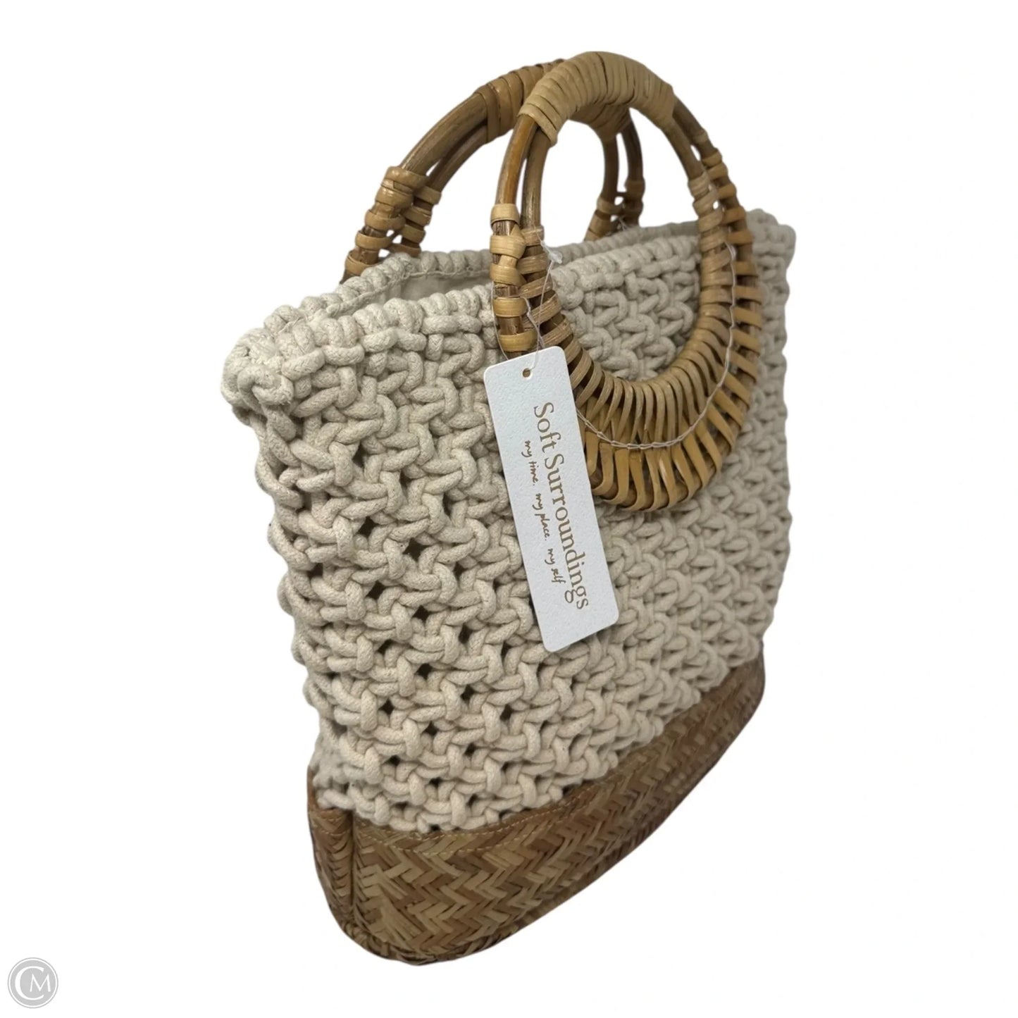 Woven Summer Tote By Soft Surroundings, Size: Medium