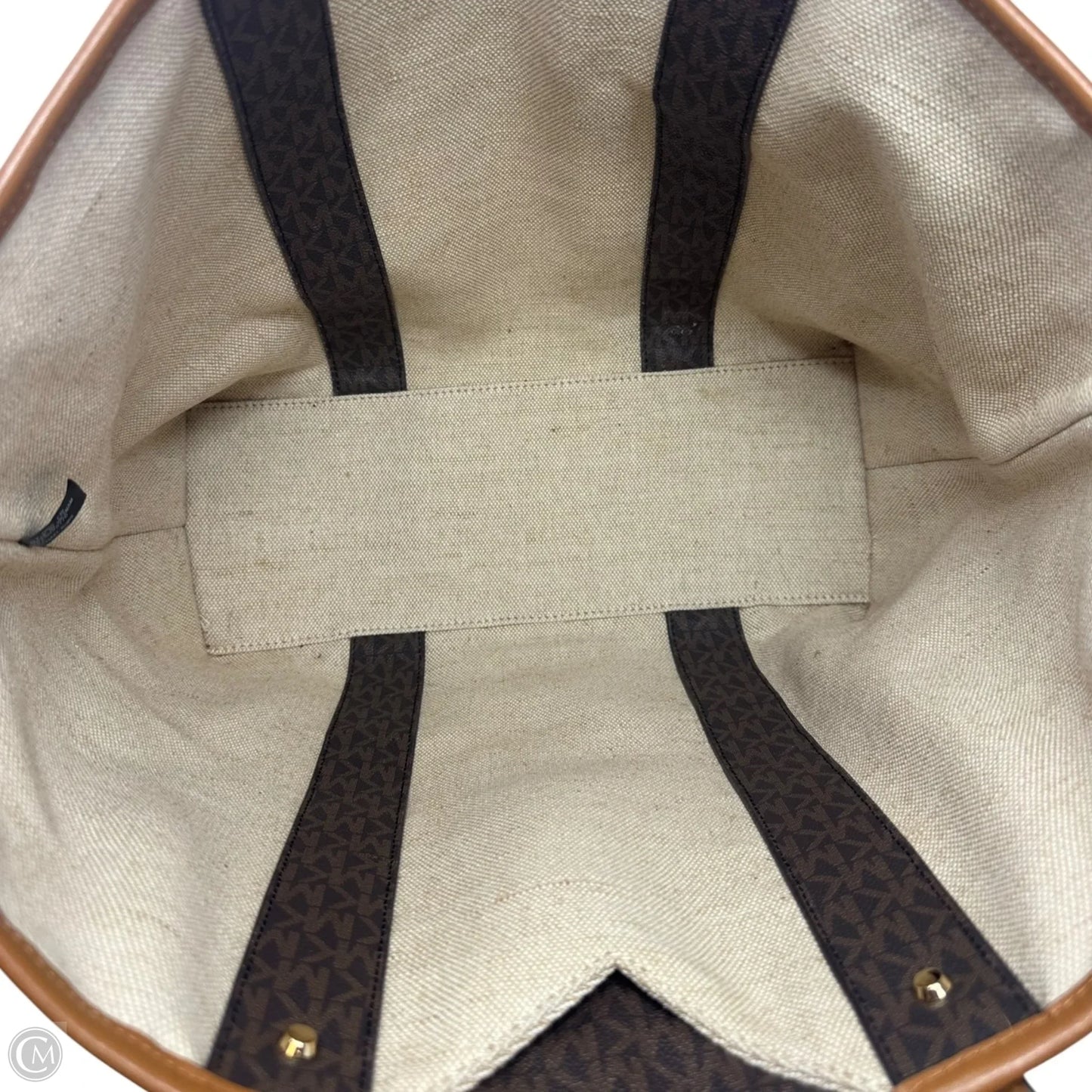 Eva Stripe Logo Tote By Michael By Michael Kors, Size: Large