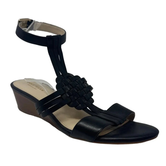 Sandals Heels Wedge By Cole-haan In Black, Size: 8