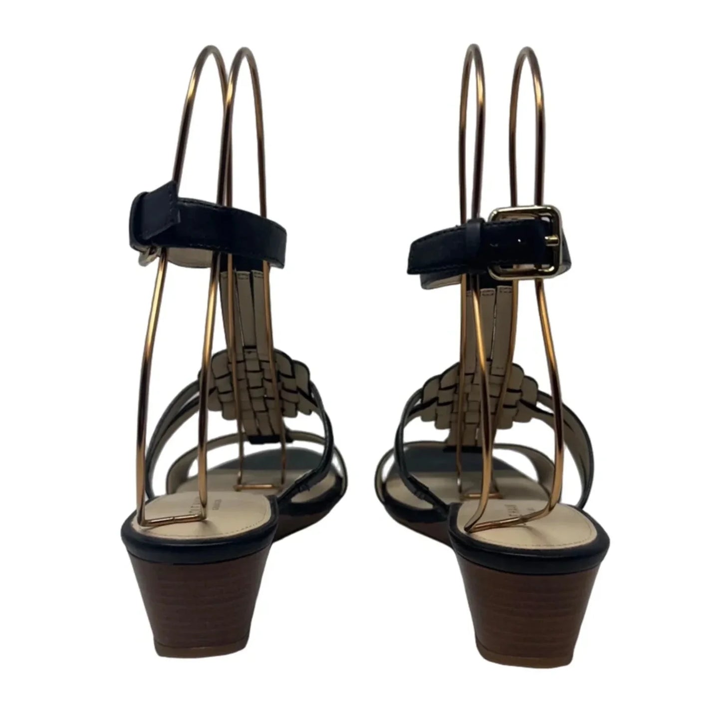 Sandals Heels Wedge By Cole-haan In Black, Size: 8