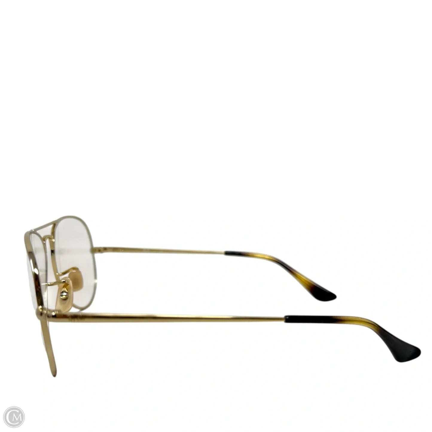 Aviator Optics Eye Glasses Designer By Ray Ban In Polished Arista Gold