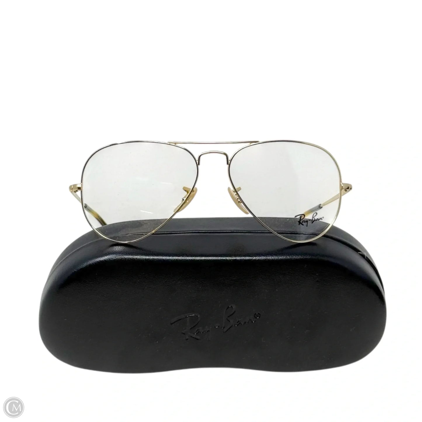Aviator Optics Eye Glasses Designer By Ray Ban In Polished Arista Gold