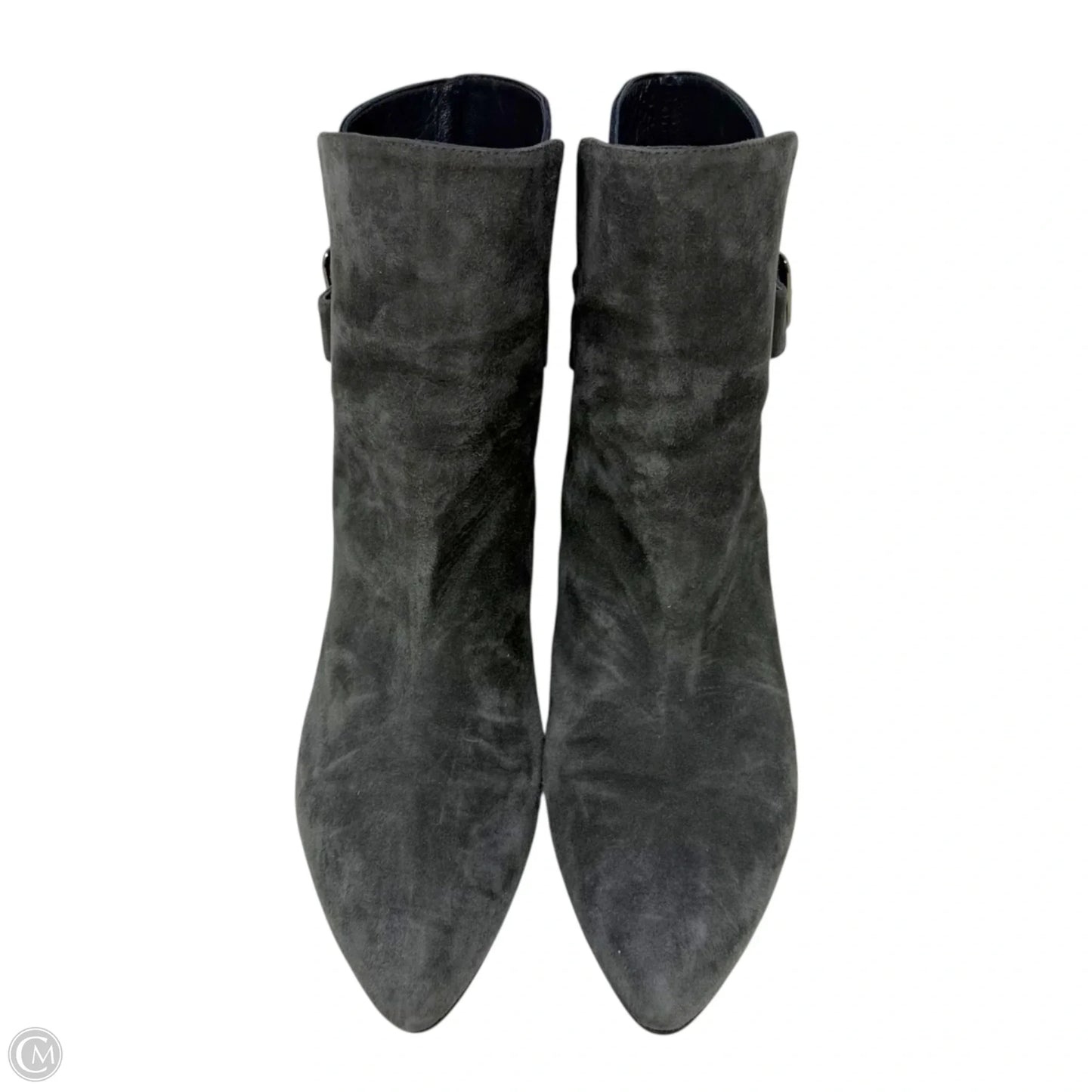 Imback Ankle Boots Designer By Stuart Weitzman In Blue & Grey, Size: 7.5