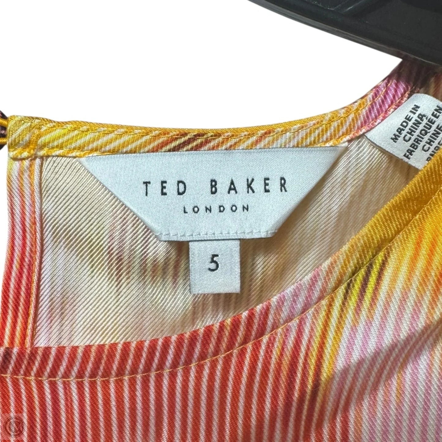 Hitaku Short Sleeve Top By Ted Baker In Orange, Size: XL
