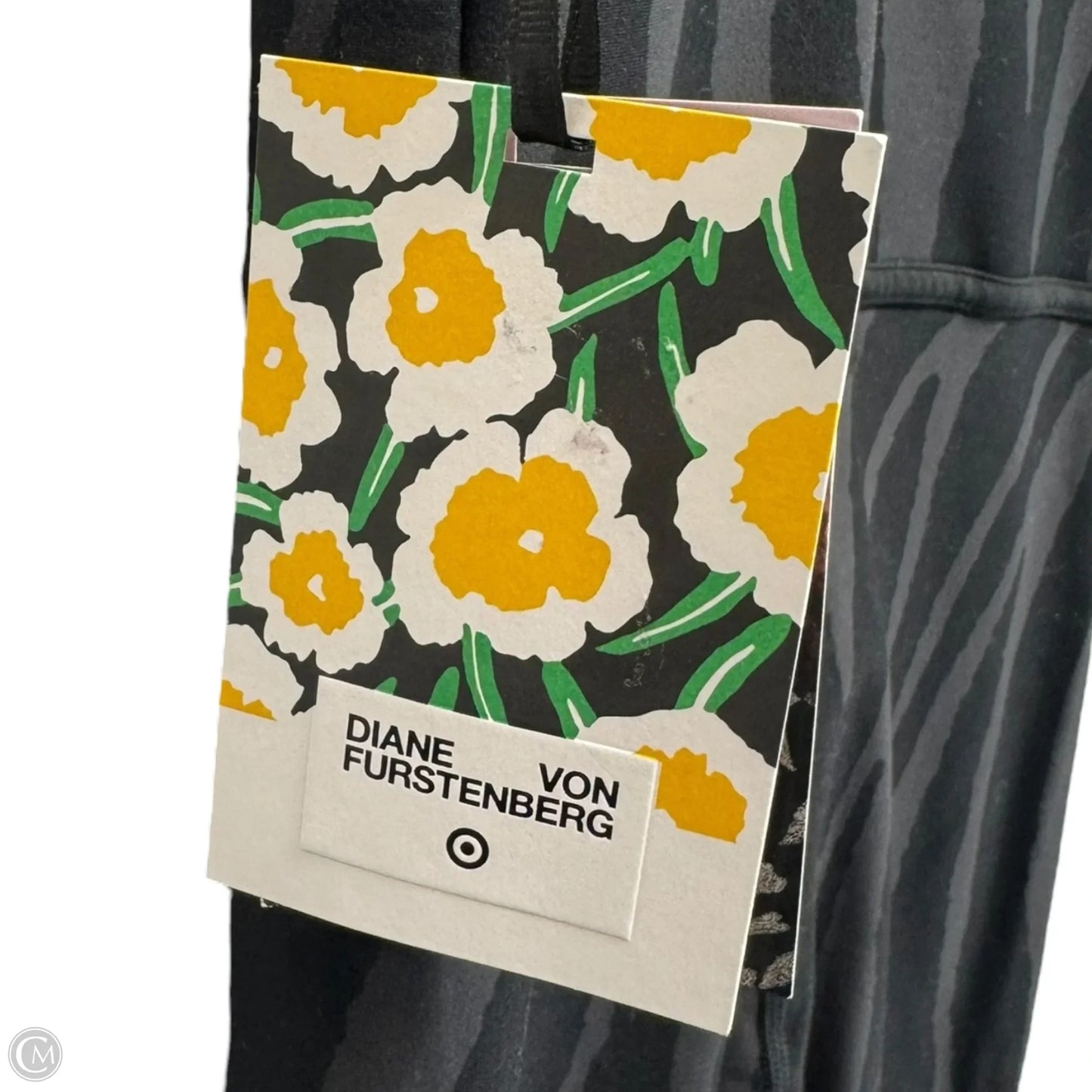 Zebra Athletic Bodysuit Designer By Diane Von Furstenberg In Black & Grey, Size: Xs