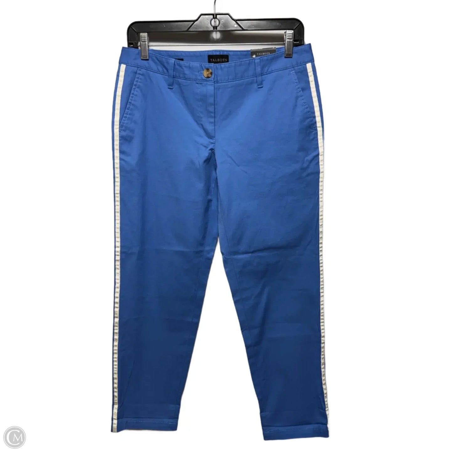 Relaxed Chino Pants By Talbots In Blue, Size: 2p