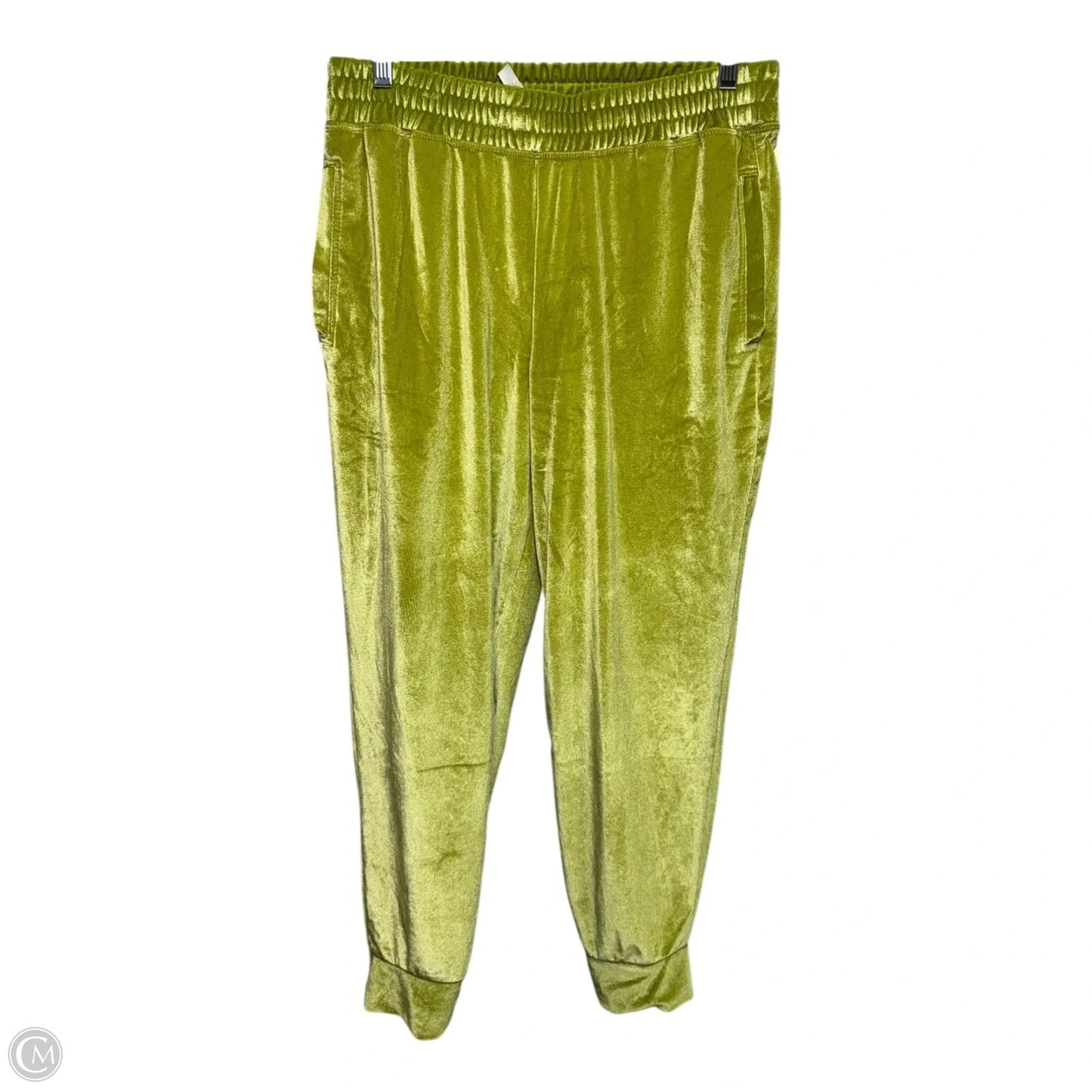 Velvet Pants Joggers By Fabletics In Green, Size: M