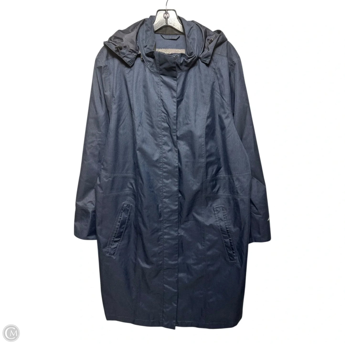 Coat Raincoat By Eddie Bauer In Navy, Size: 2x