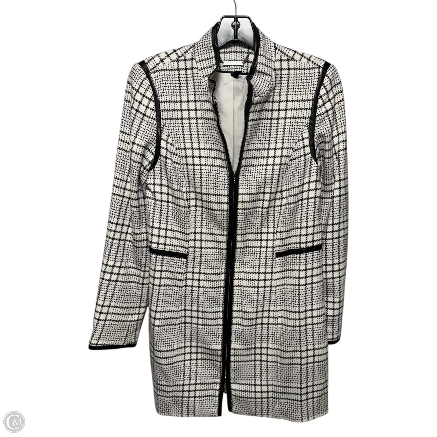 Long Jacket By White House Black Market In Black & White, Size: Xs