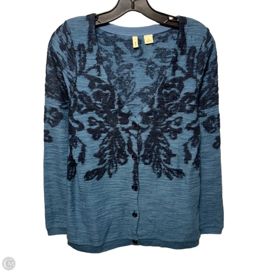 Sweater Cardigan By Moth In Blue, Size: Xs