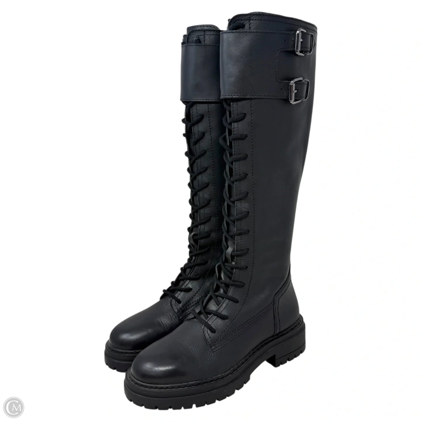 Lenky Tall Combat Boots By Steve Madden In Black, Size: 6