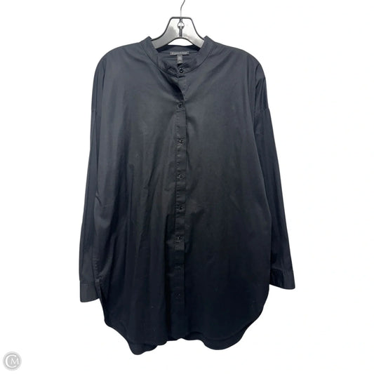 Tunic Long Sleeve By Eileen Fisher In Black, Size: S