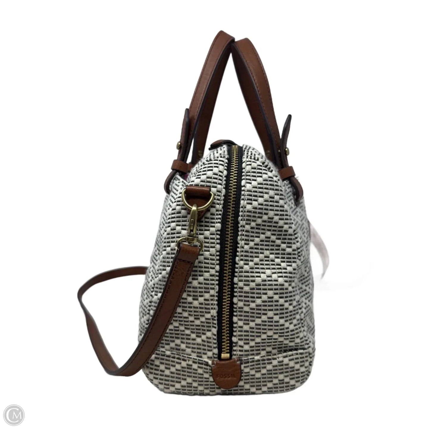 Rachel Woven Satchel By Fossil, Size: Medium