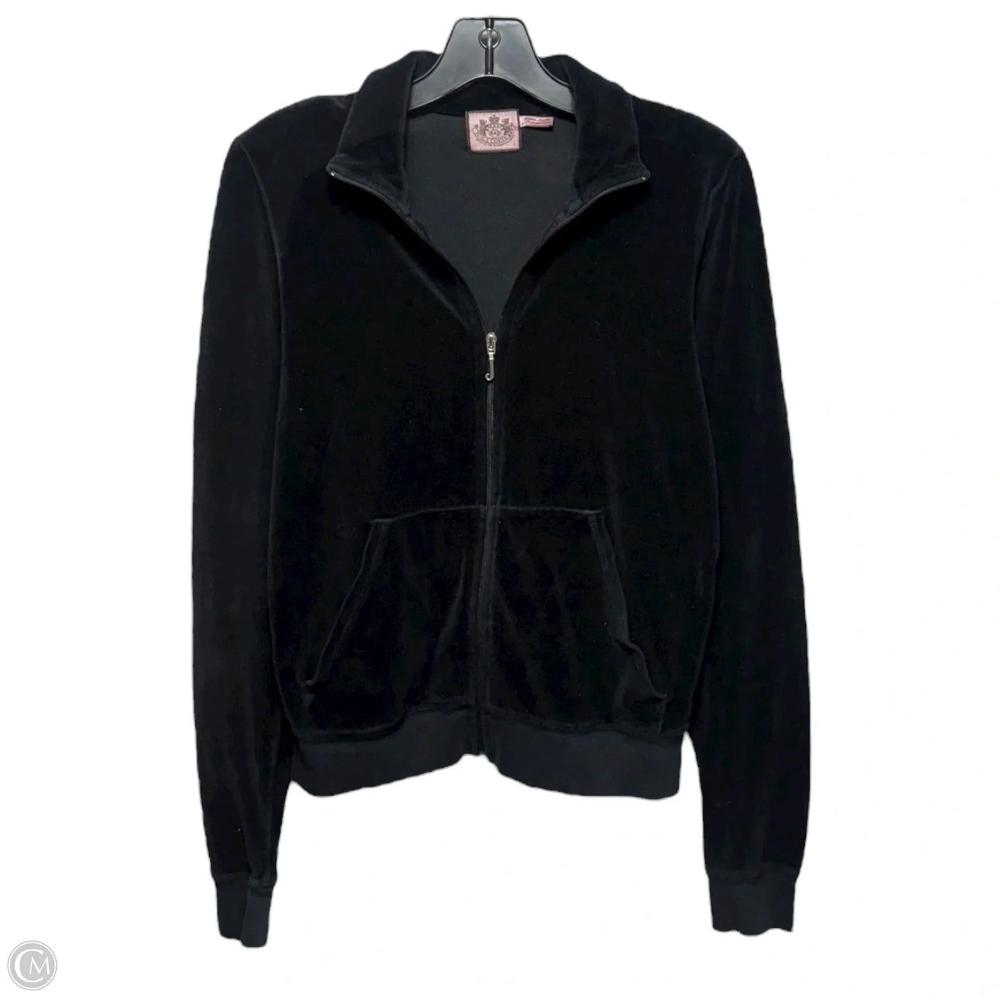 Athletic Jacket By Juicy Couture In Black, Size: L