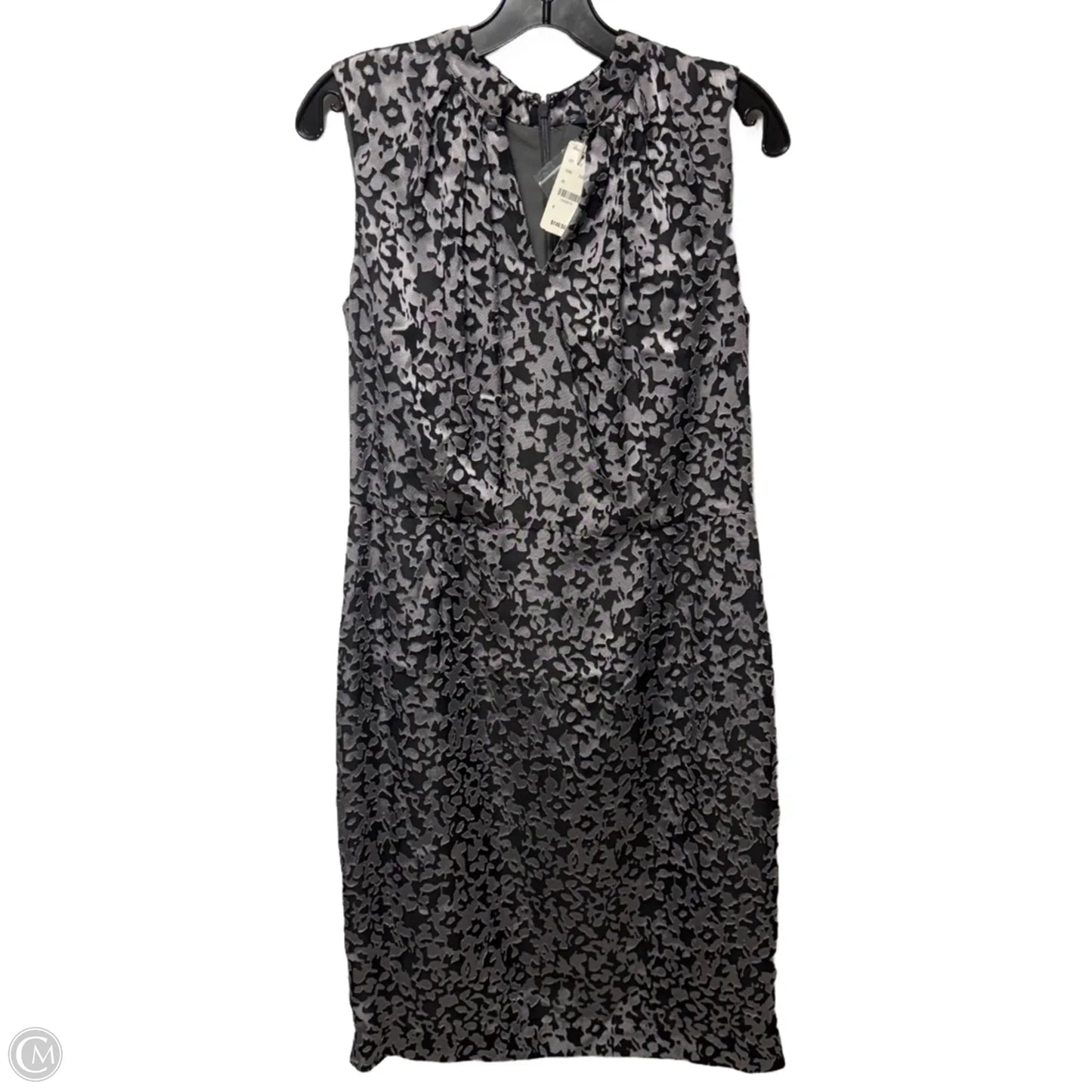Dress Casual Midi By Brooks Brothers In Black & Grey, Size: 8