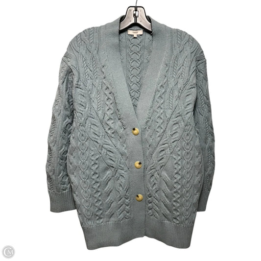 Sweater Cardigan By Vince In Blue, Size: S