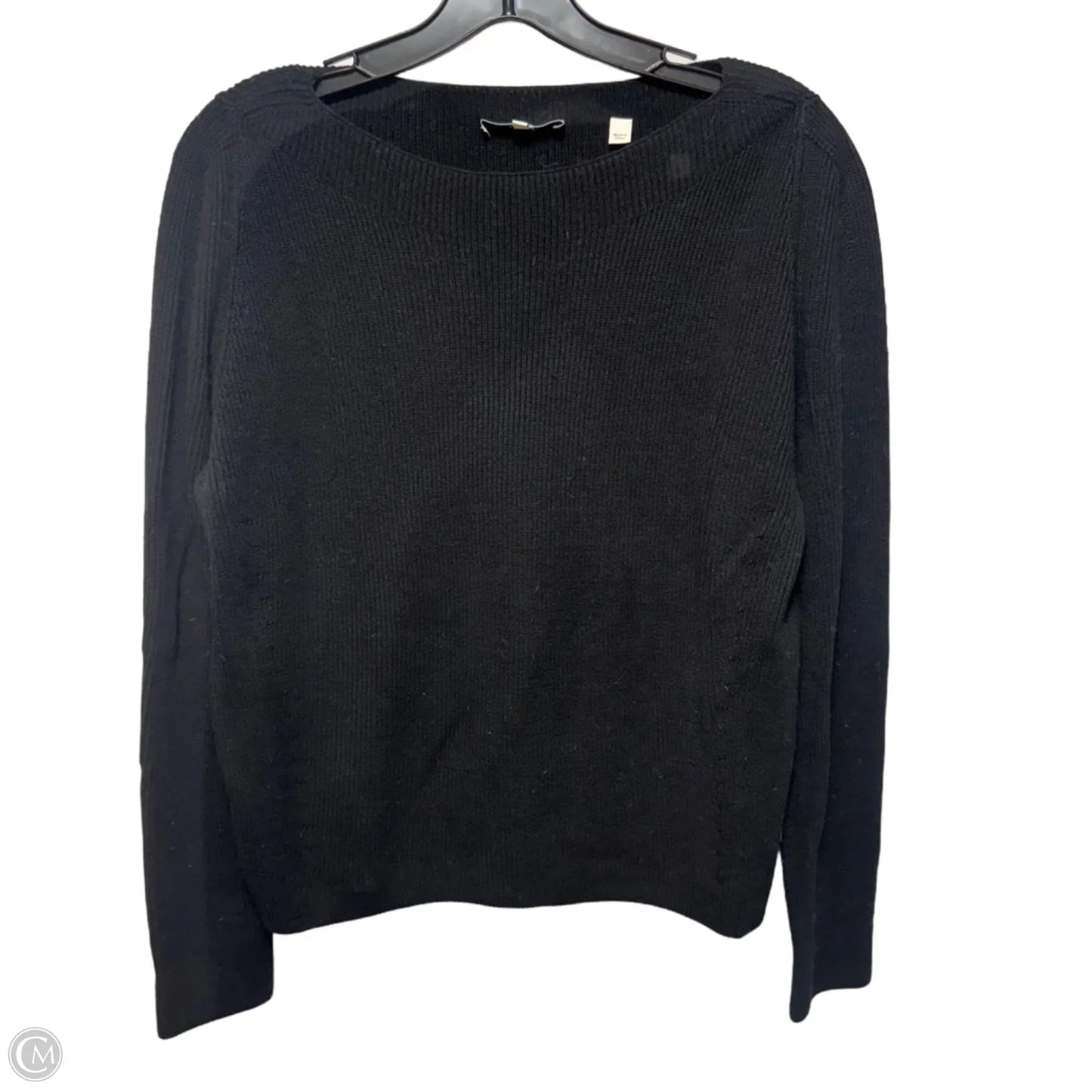 100% Cotton Pullover Sweater By Vince In Black, Size: M