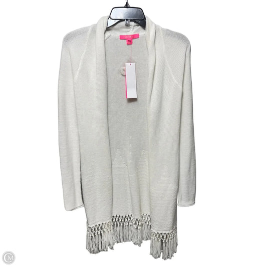 Tatum Sweater Cardigan Designer By Lilly Pulitzer In Cream, Size: Xs