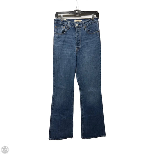 Ribcage Boot Jeans By Levis In Blue Denim, Size: 6/28