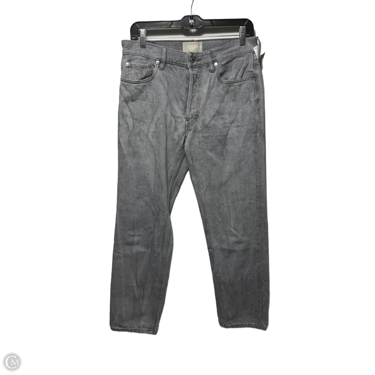 The Organic Cotton Relaxed Straight Jean By Everlane In Grey, Size: 4/27