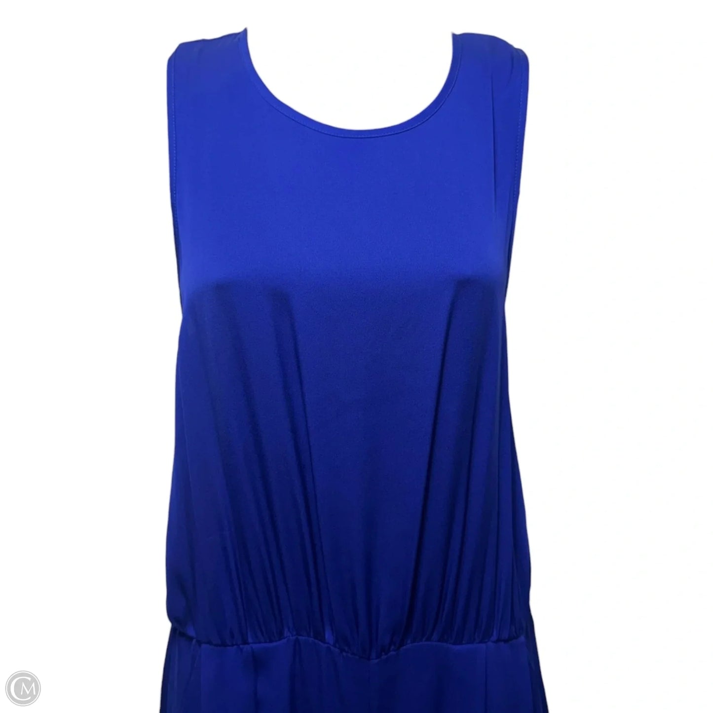 Silk Jumpsuit Designer By Milly In Blue, Size: 6