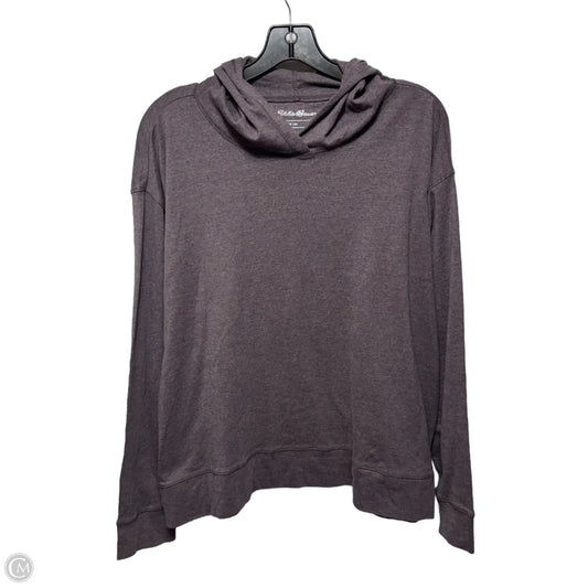 Athletic Top Long Sleeve Hoodie By Eddie Bauer In Purple, Size: Xl