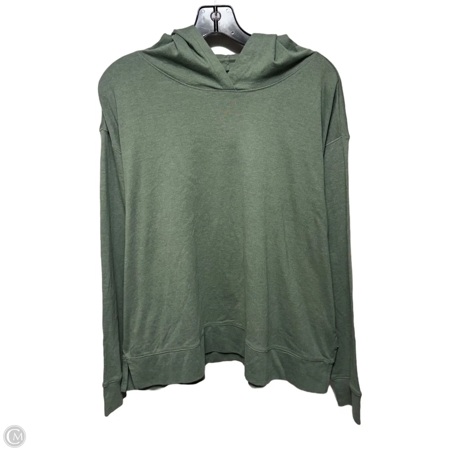 Athletic Top Long Sleeve Hoodie By Eddie Bauer In Green, Size: Xl