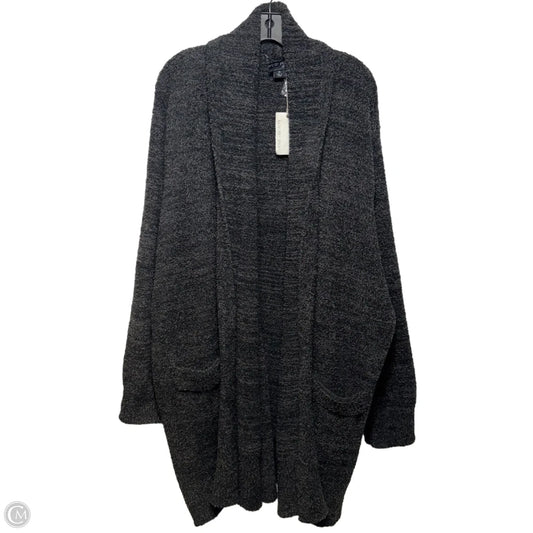 Sweater Cardigan By Barefoot Dreams In Grey, Size: 3x