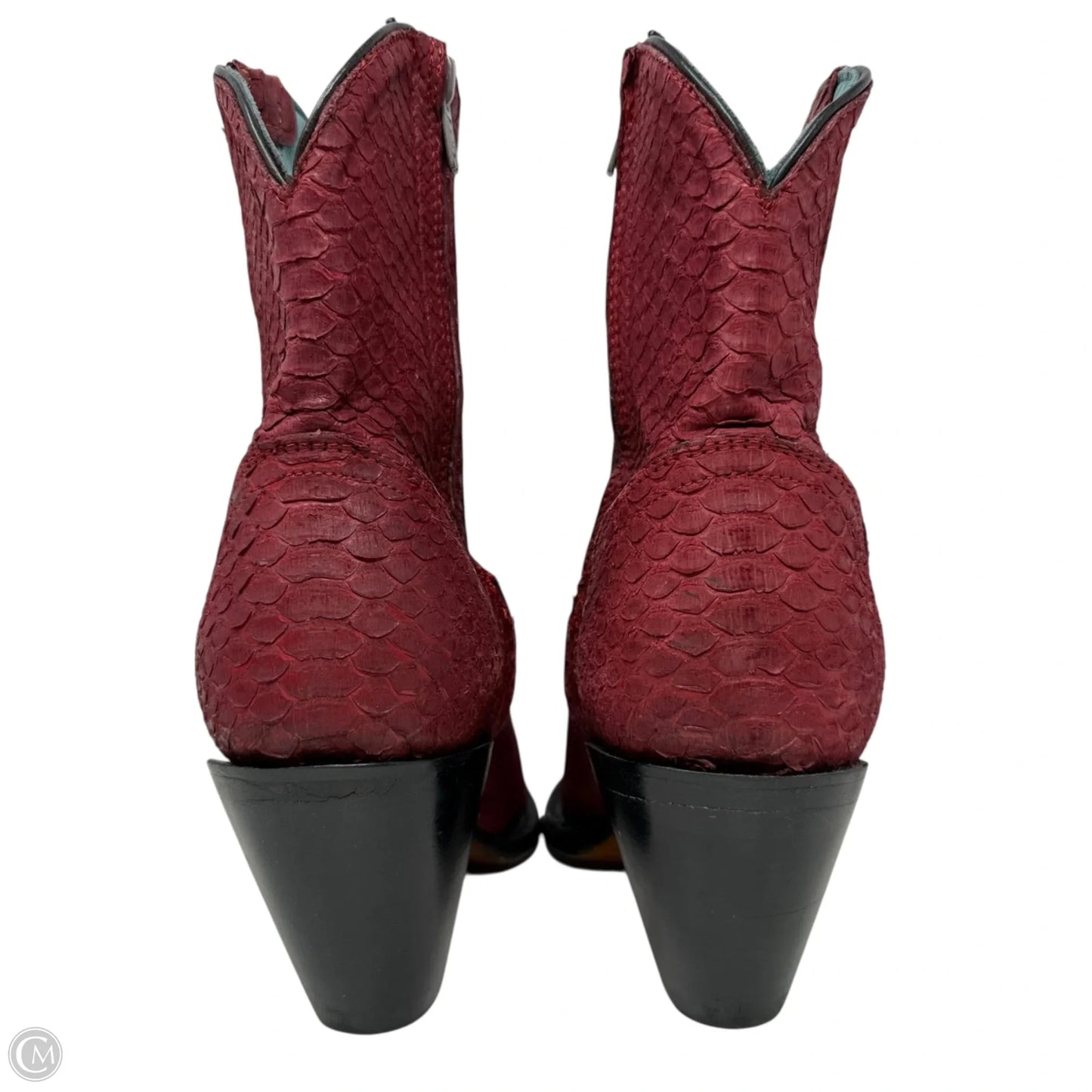 Python Western Short Boots By Corral In Red, Size: 7.5