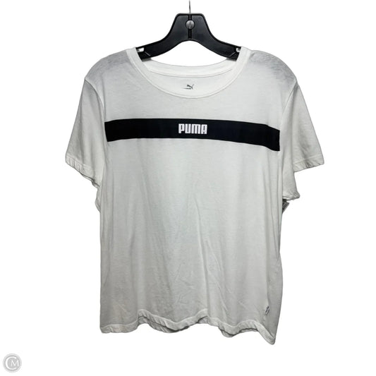 Top Short Sleeve Basic By Puma In White, Size: Xl