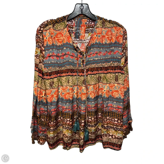 Top Long Sleeve By Karyn Seo In Multi-colored, Size: L
