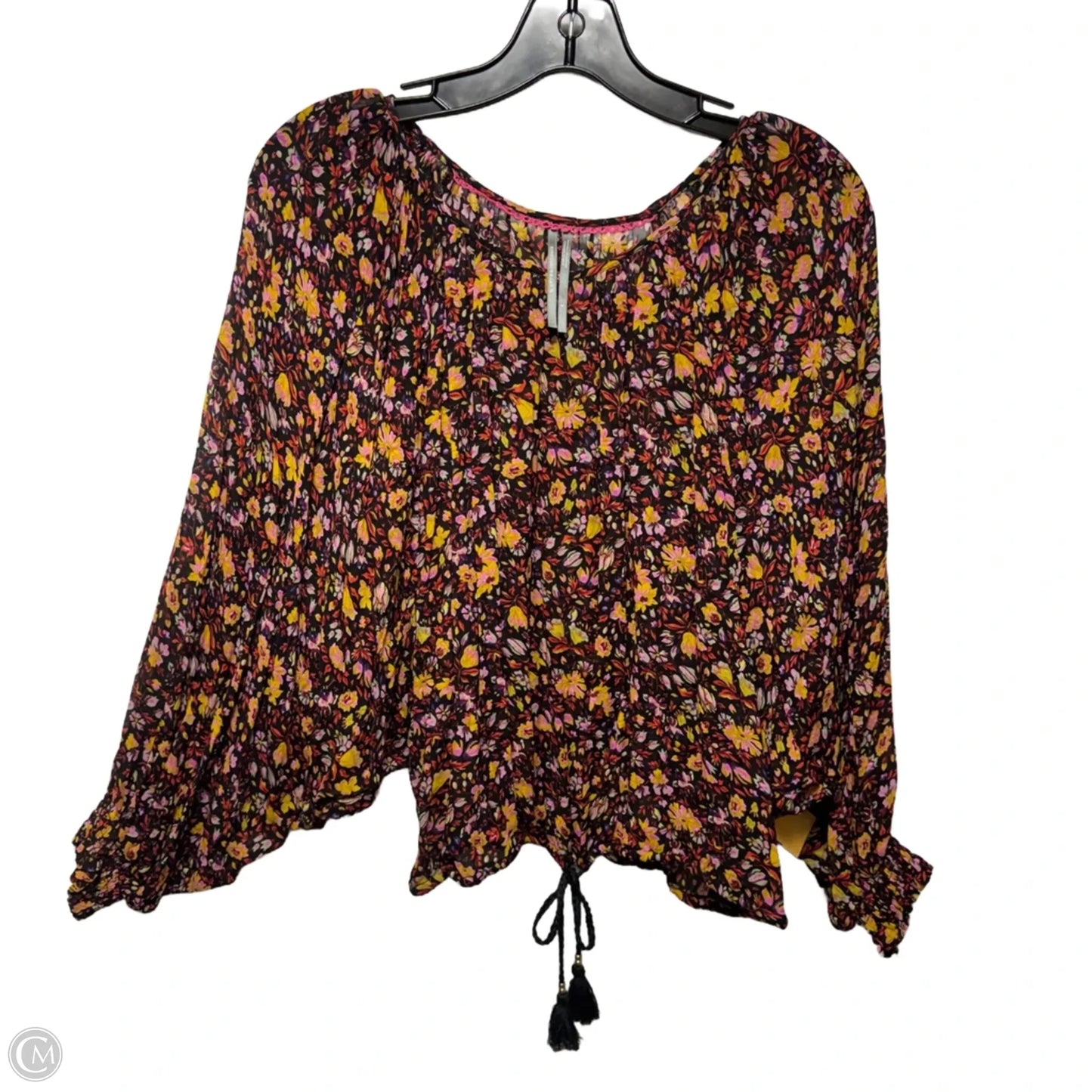 Pauline Balloon-Sleeved Blouse By Anthropologie In Floral Print, Size: S
