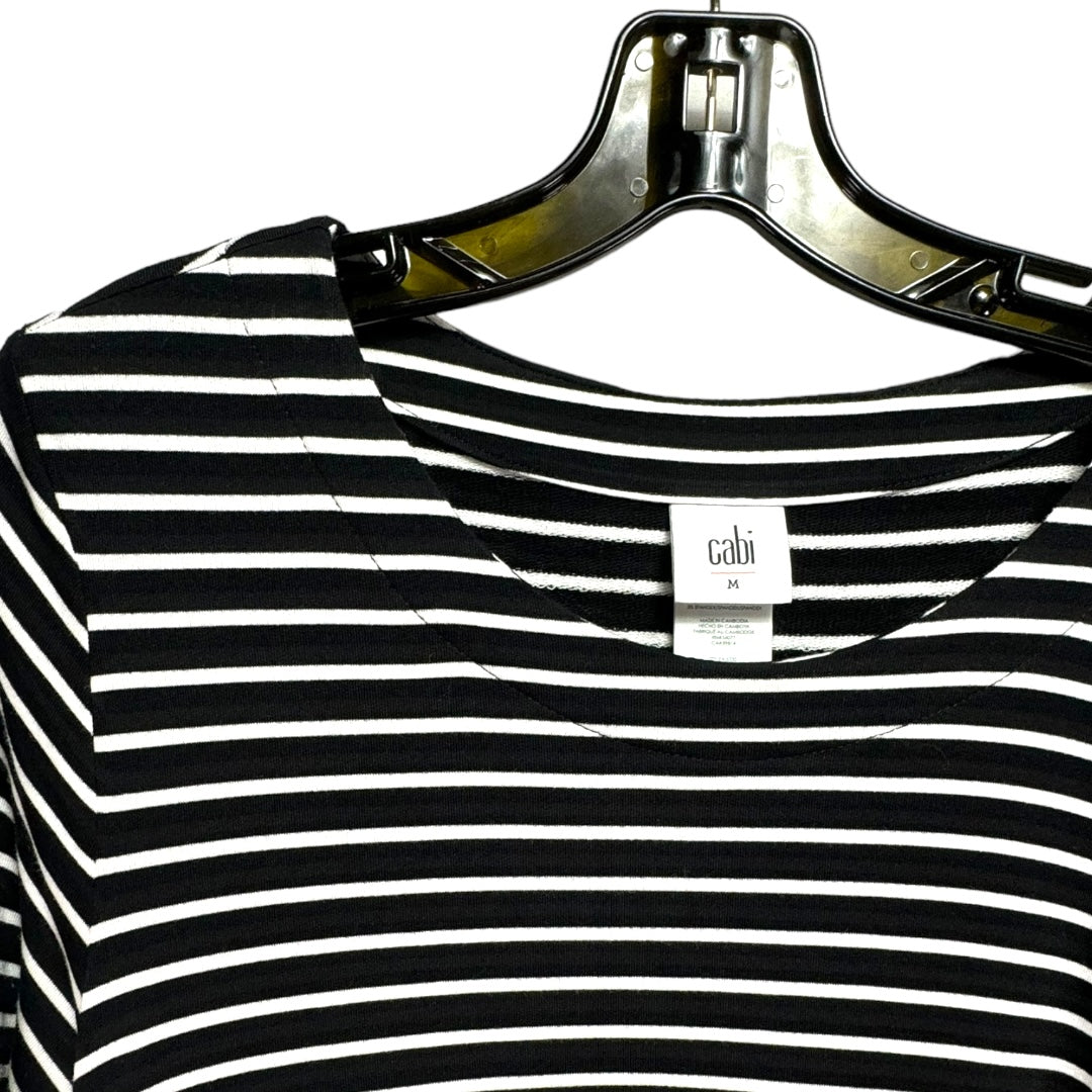 Top Long Sleeve By Cabi In Striped, Size: M