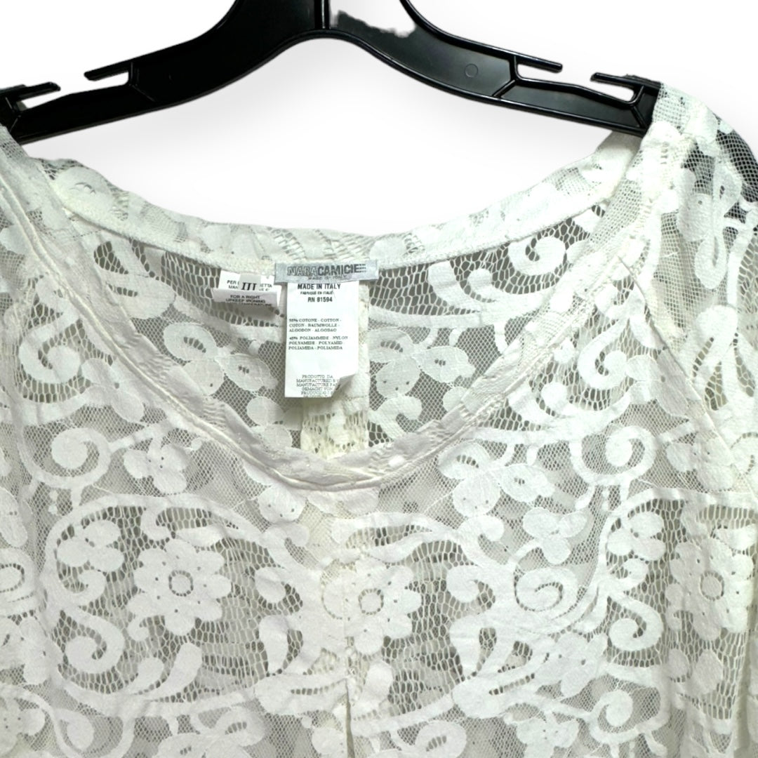 Tunic Short Sleeve By Nara Camicie Size: Os