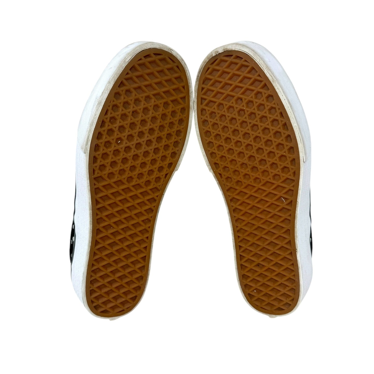 Classic Slip-On Suede 'Polka Dot' Sneakers By Vans In Black & White, Size: 9.5