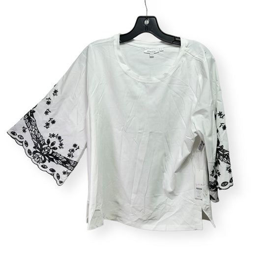 White Top Long Sleeve Chicos, Size L