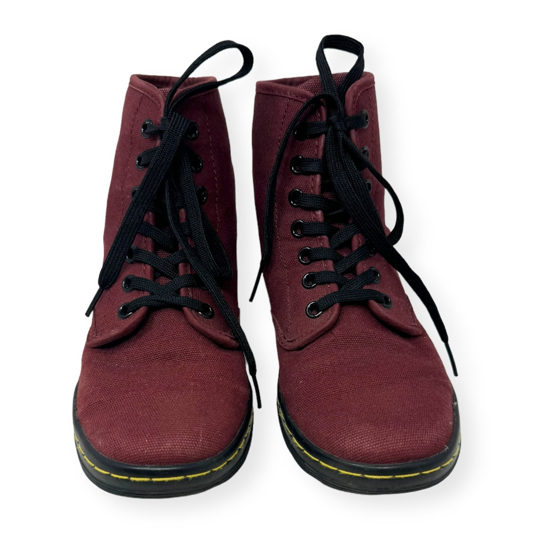 Red Shoes Flats Dr Martens, Size 6