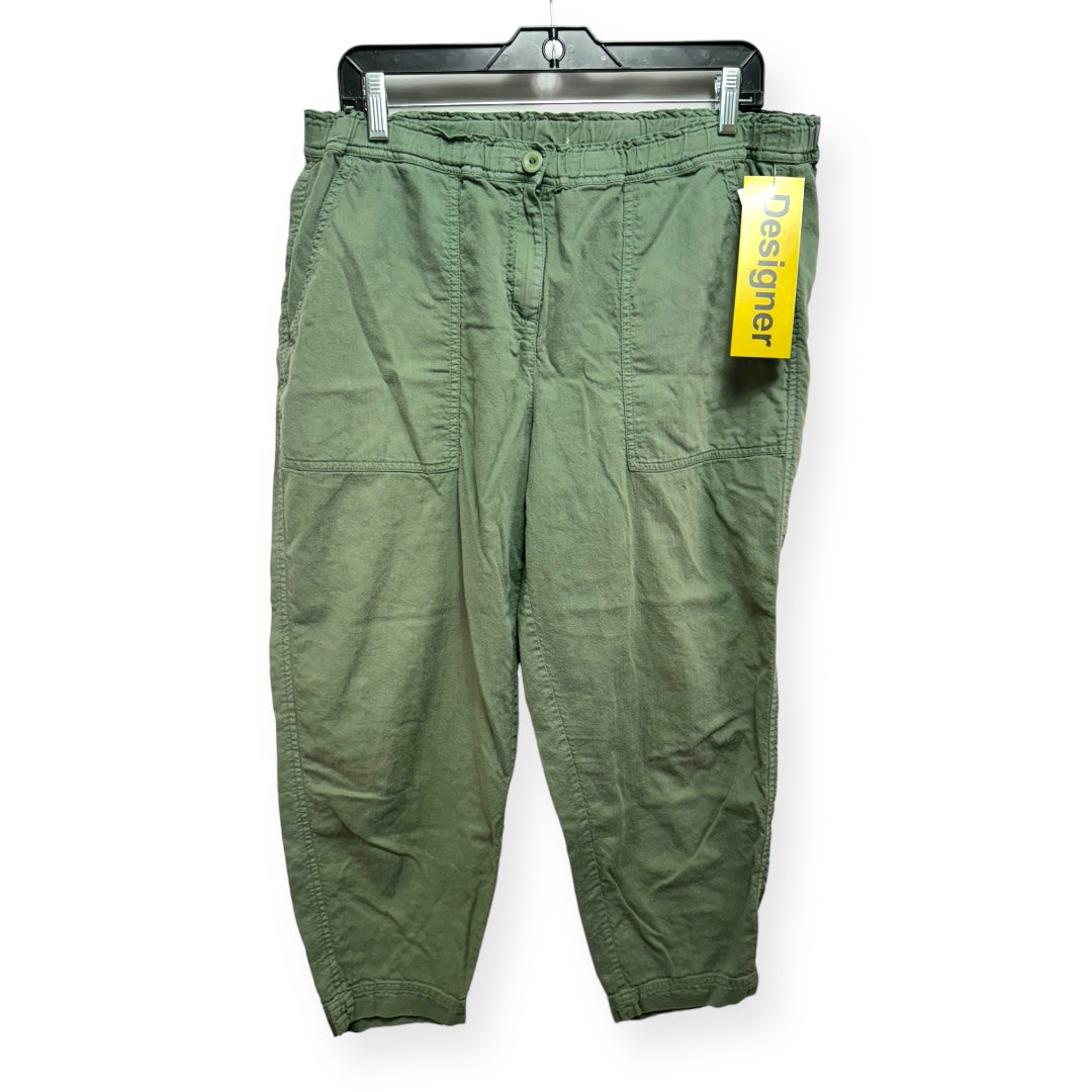 Green Pants Designer Eileen Fisher, Size L