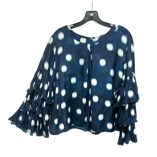 Top Long Sleeve By Chicos In Polkadot Pattern, Size: M